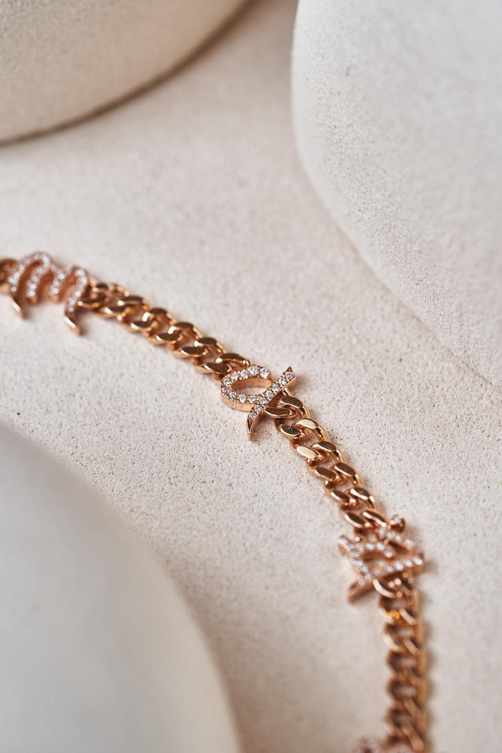 The six -Character Great Bright  Mantra" (Om Mani Padme Hum) diamond bracelet