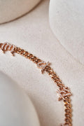 The six -Character Great Bright  Mantra" (Om Mani Padme Hum) diamond bracelet