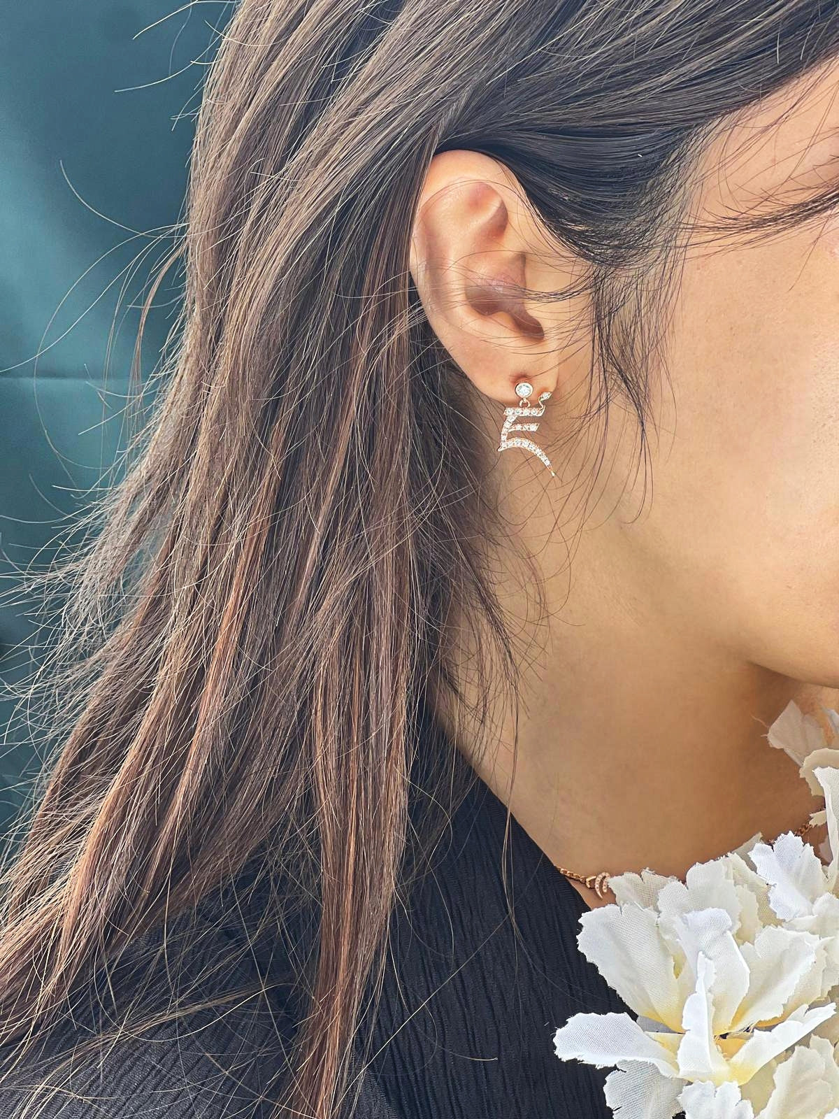 Yellow Jambhala earrings (Buddhist Deity of Wealth & Abundance)