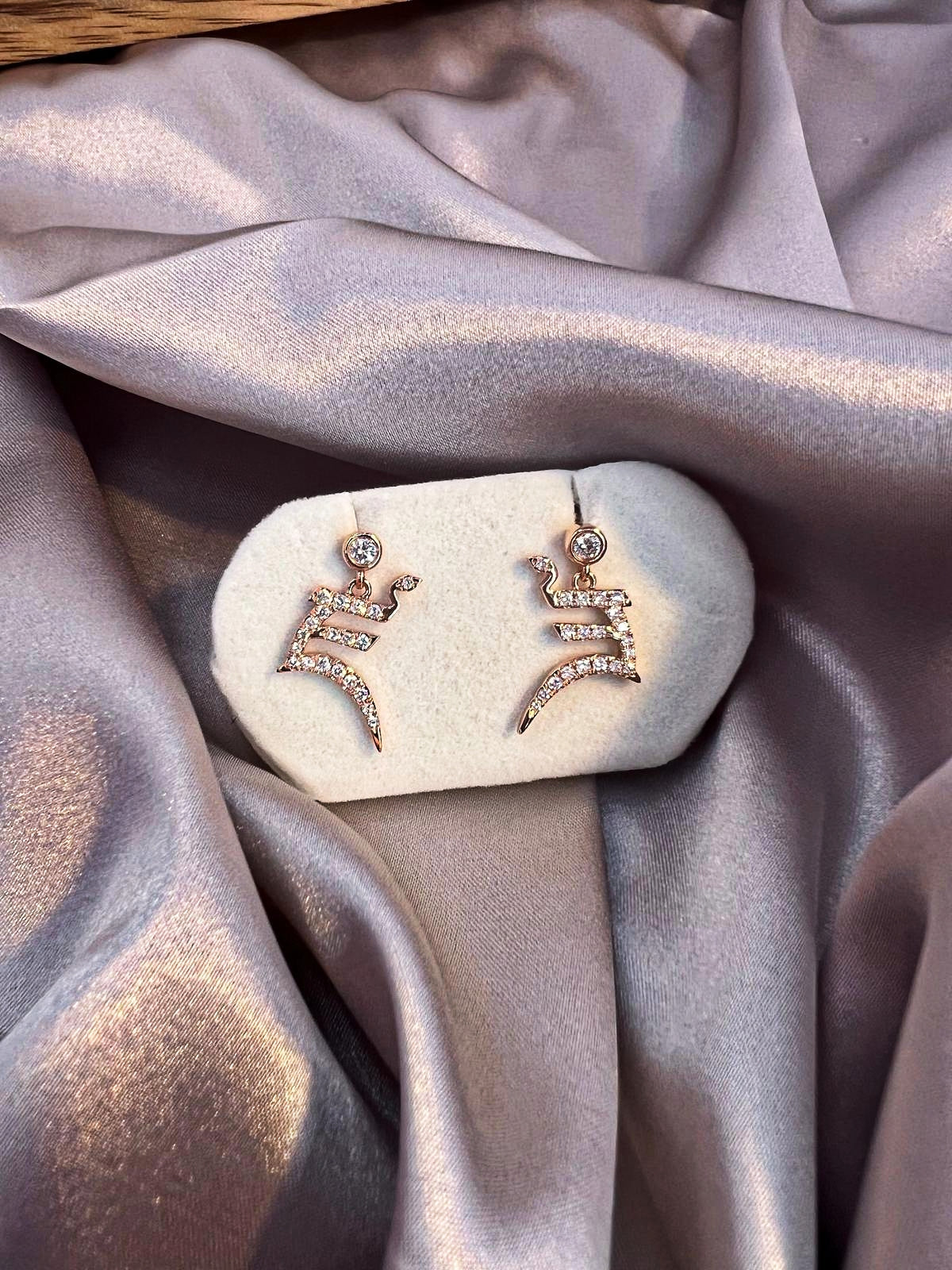 Yellow Jambhala earrings (Buddhist Deity of Wealth & Abundance)