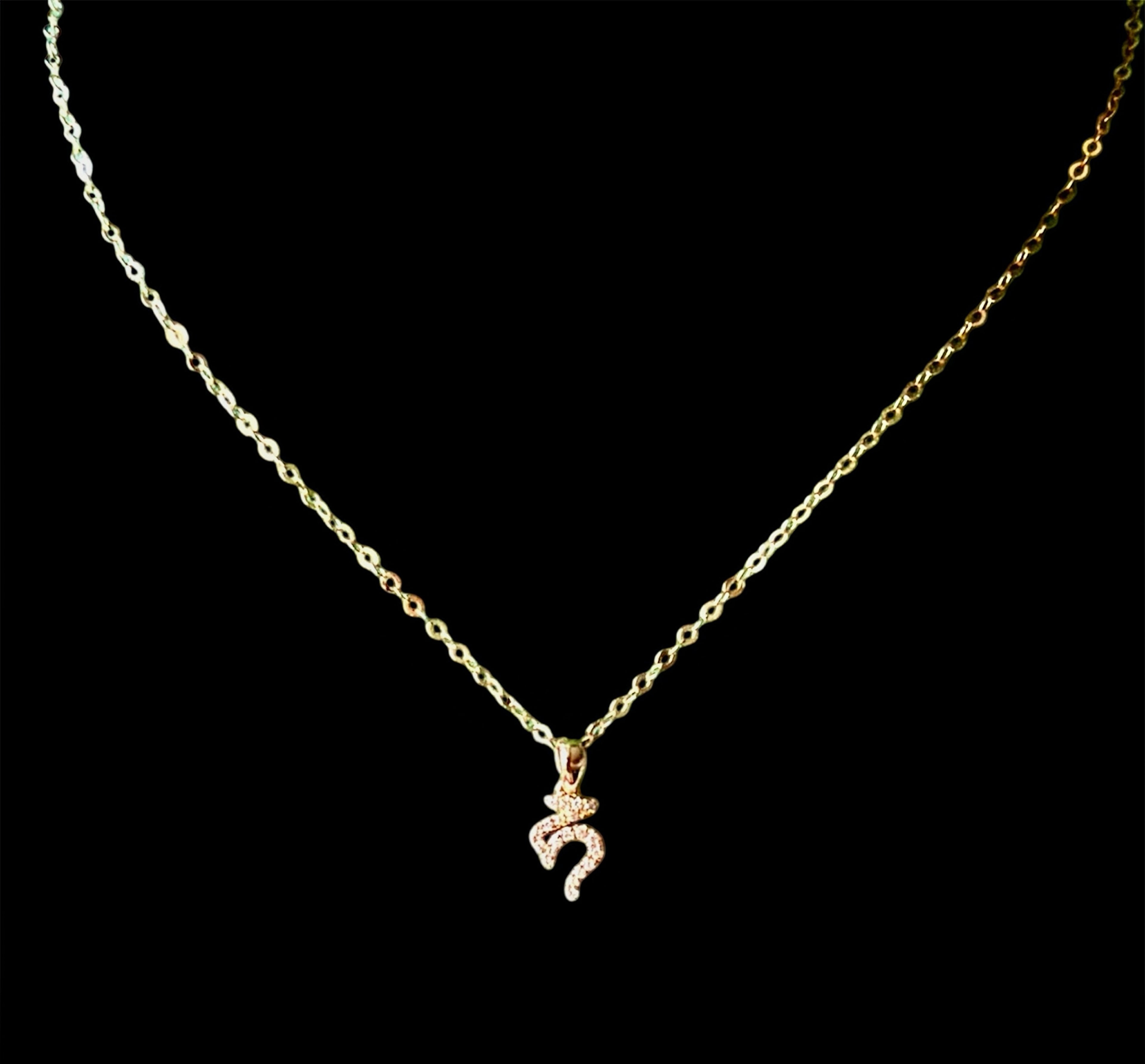 Ksitigarbha Bodhisattva Seed Syllable Necklace (18K)