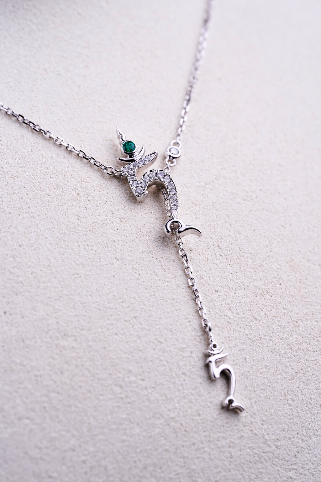 Green Tara seed Syllable Pendant necklace (Amulet, Women's Wisdom and strength )