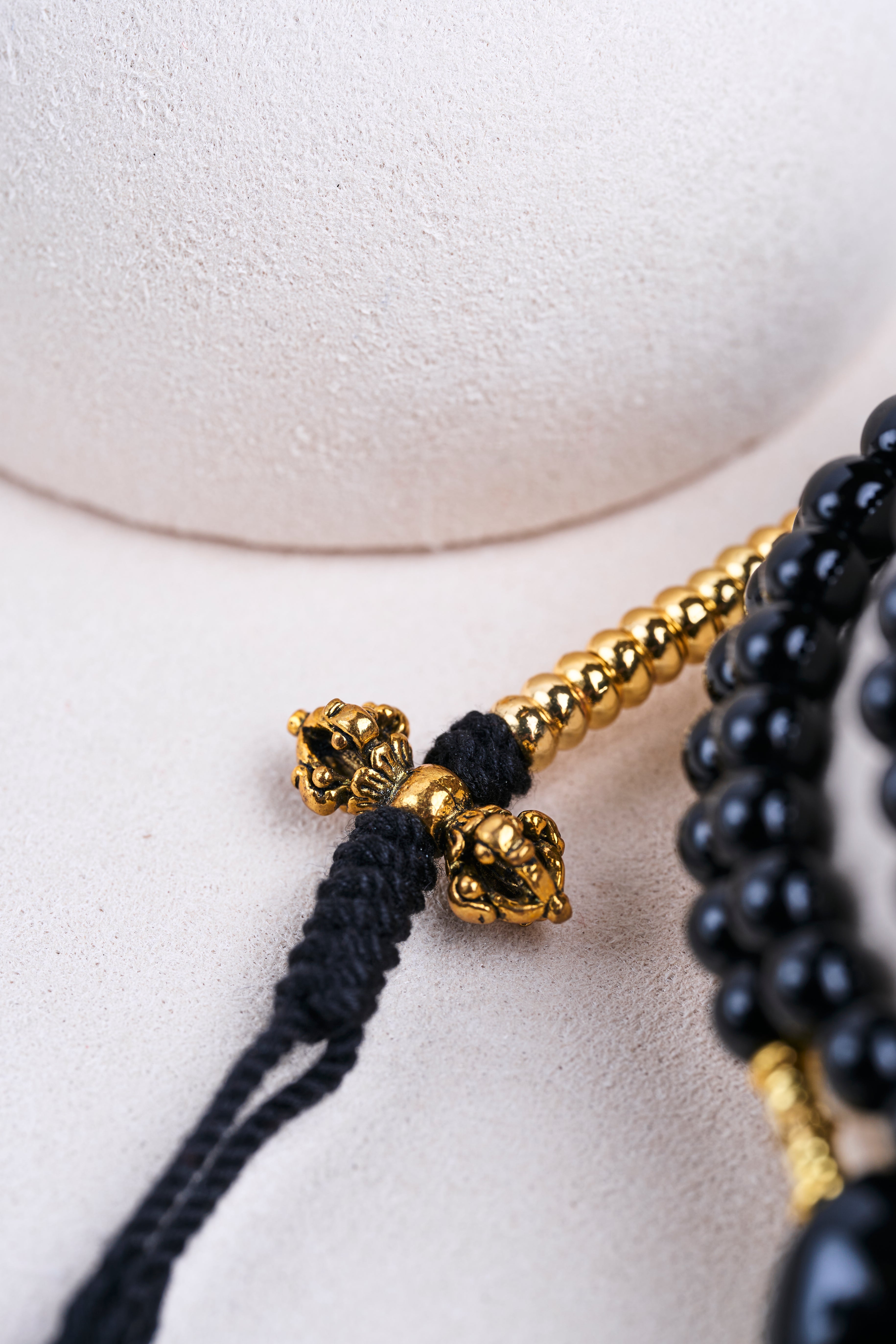 Natural Black Tourmaline 108 Prayer Beads Bracelet