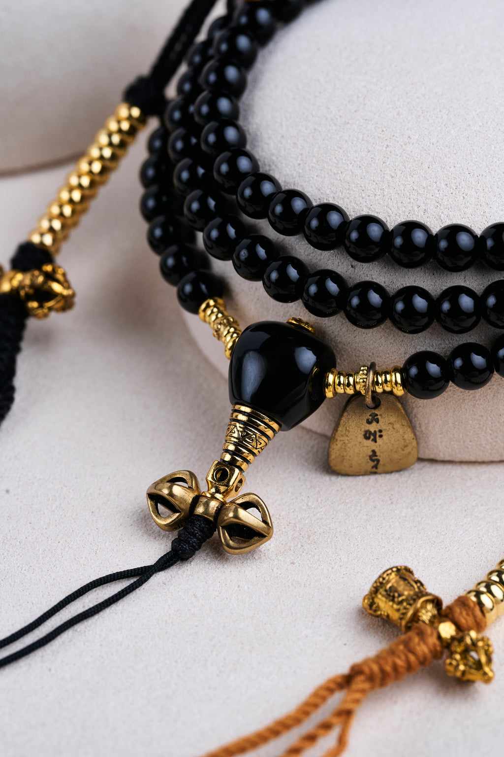 Natural Black Tourmaline 108 Prayer Beads Bracelet