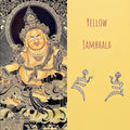 Yellow Jambhala earrings (Buddhist Deity of Wealth & Abundance)